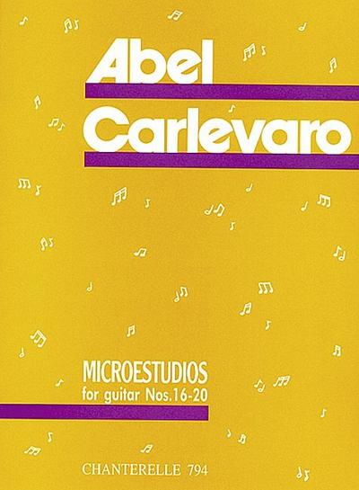 Microestudios vol.4 (Nr.16-20)for guitar