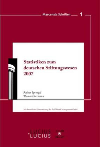 Statistiken zum Deutschen Stiftungswesen 2007
