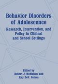 Behavior Disorders of Adolescence