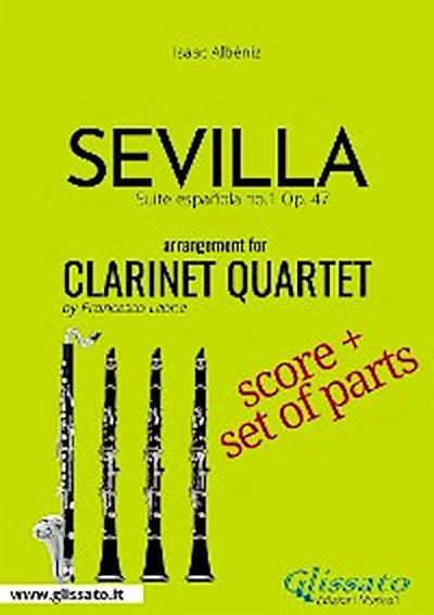 Clarinet Quartet score & parts: Sevilla