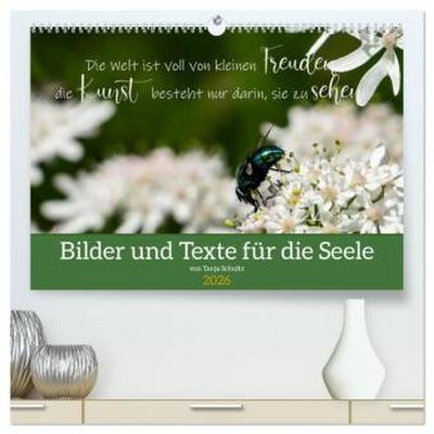 Bilder und Texte für die Seele (hochwertiger Premium Wandkalender 2026 DIN A2 quer), Kunstdruck in Hochglanz