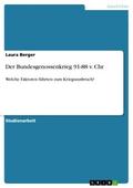 Der Bundesgenossenkrieg 91-88 v. Chr