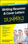 Writing Resumes and Cover Letters For Dummies - Australia / NZ, 2nd Australian and New Zeal