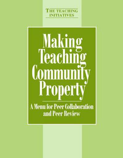 Making Teaching Community Property