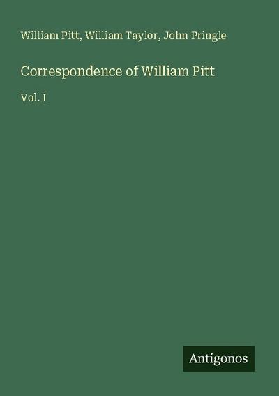 Correspondence of William Pitt