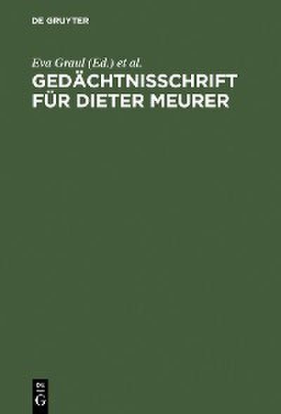 Gedächtnisschrift für Dieter Meurer
