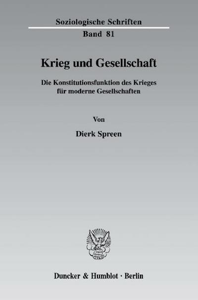 Krieg und Gesellschaft