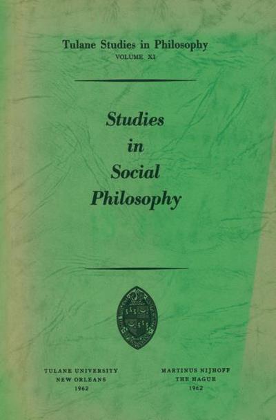 Studies in Social Philosophy