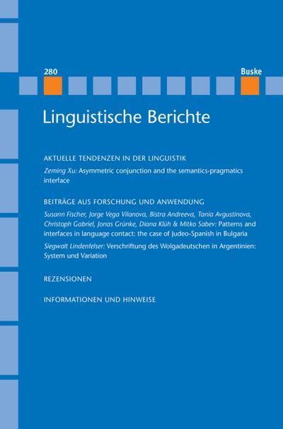Linguistische Berichte Heft 280