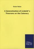 A Generalization of Lindelöf´s Theorems on the Catenary - Oskar Bolza