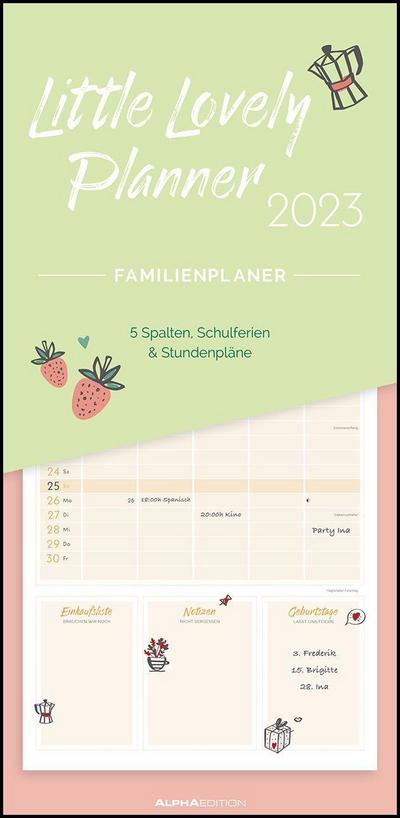 Little Lovely Planner 2023 Familienplaner - 22x45