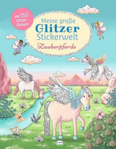 Glitzer-Sticker:Zauberpfer