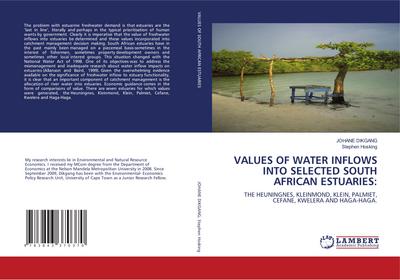 VALUES OF WATER INFLOWS INTO SELECTED SOUTH AFRICAN ESTUARIES: