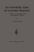 Der strafrechtliche Schutz des literarischen Eigen