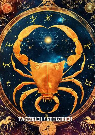 Tagebuch / Notizbuch  Sternzeichen  Krebs