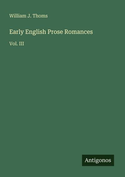 Early English Prose Romances