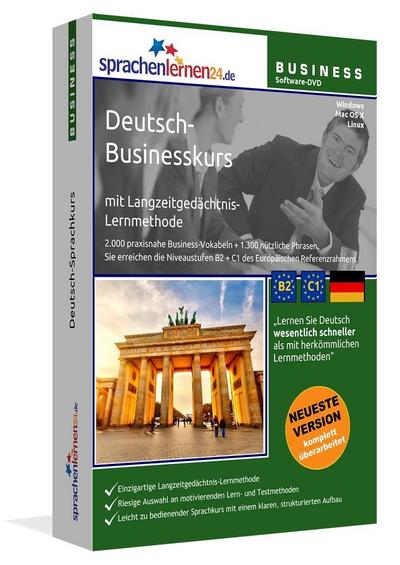 Sprachenlernen24.de Deutsch-Businesskurs Software: DVD-ROM für Windows/Linux/Mac OS X. Integrierte Sprachausgabe mit über 3300 Audio-Vokabeln und Redewendungen