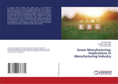 Green Manufacturing: Implications in Manufacturing Industry