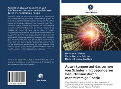 Auswirkungen auf das Lernen von Schülern mit besonderen Bedürfnissen durch mehrstimmige Poesie