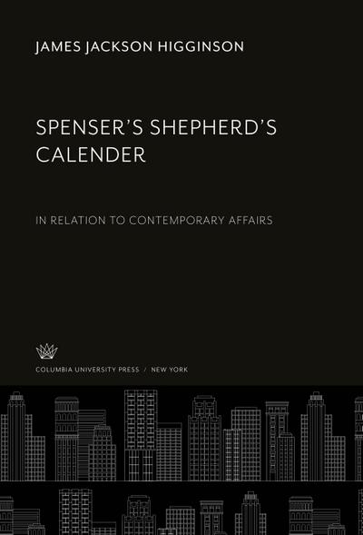 Spenser’S Shepherd’S Calender