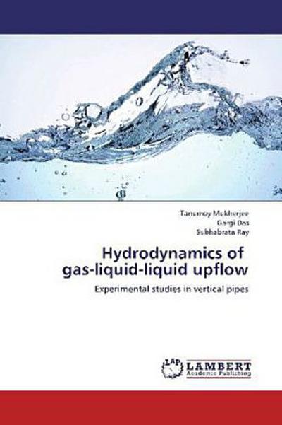 Hydrodynamics of gas-liquid-liquid upflow