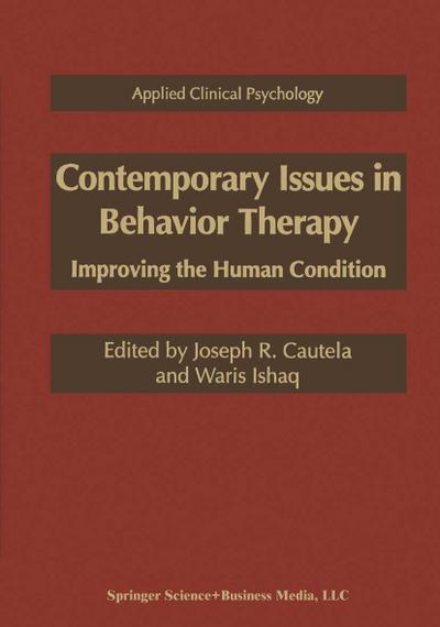 Contemporary Issues in Behavior Therapy