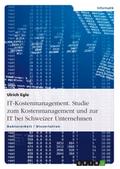 IT-Kostenmanagement. Studie zum Kostenmanagement u