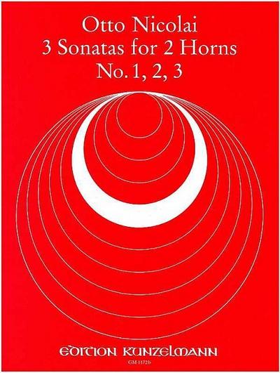 3 Sonaten (Nr.1-3)für 2 Hörner