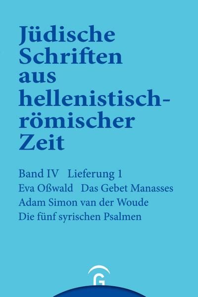 Das Gebet Manasses. Die fünf syrischen Psalmen