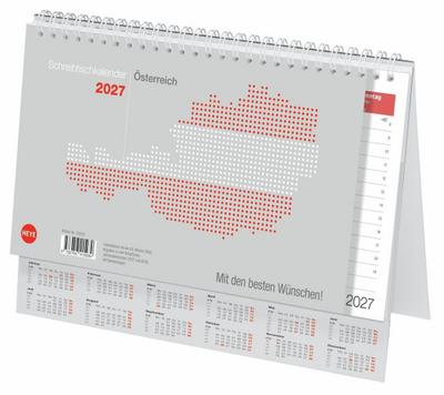 Schreibtischkalender Österreich groß 2027
