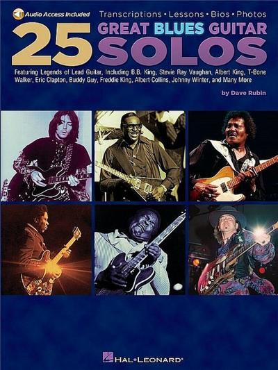 25 Great Blues Guitar Solos [With CD]