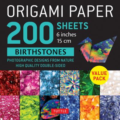 Origami Paper 200 Sheets Birthstones 6 (15 CM)