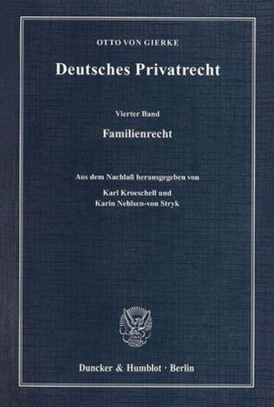 Deutsches Privatrecht Familienrecht