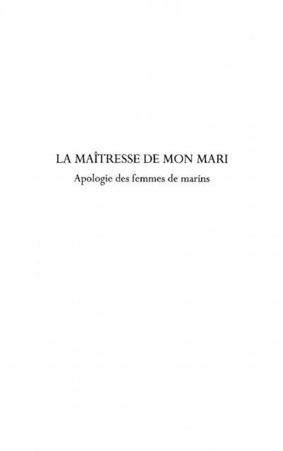 La maItresse de mon mari - apologie des femmes de marins - r