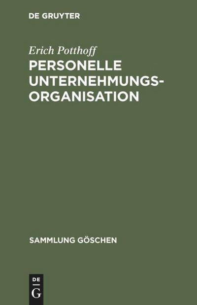 Personelle Unternehmungsorganisation