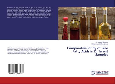 Comparative Study of Free Fatty Acids in Different Samples