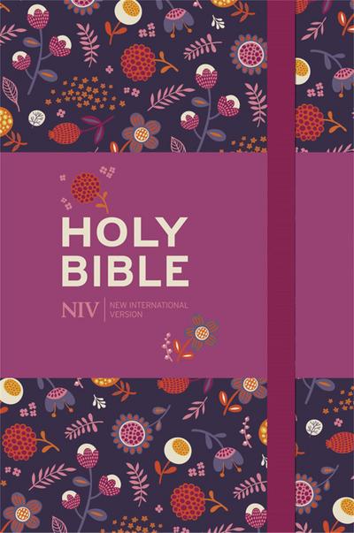 NIV Pocket Floral Notebook Bible