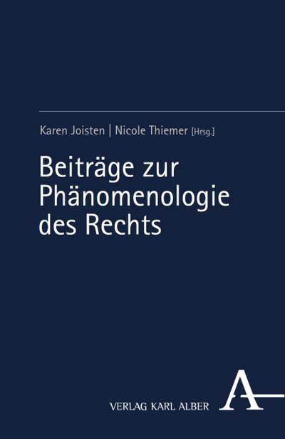 Beiträge zur Phänomenologie des Rechts