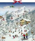 Fröhliche Skifreizeit in den Bergen