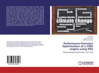 Performance-Emission Optimization of a CRDI engine using PSO