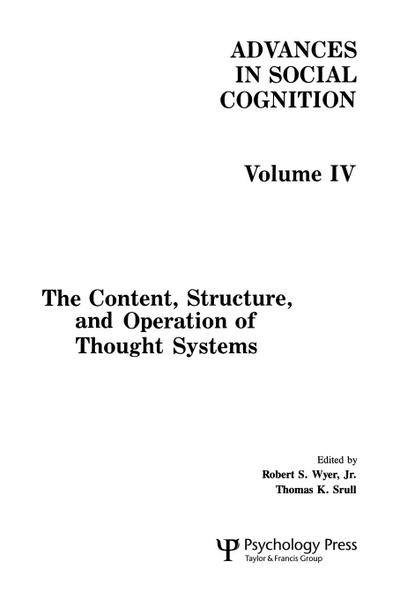 The Content, Structure, and Operation of Thought Systems