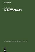 IV Dictionary von Stefan Eicker | Ebook