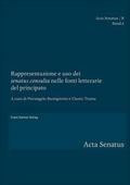 Rappresentazione e uso dei ’senatus consulta’ nelle fonti letterarie del principato