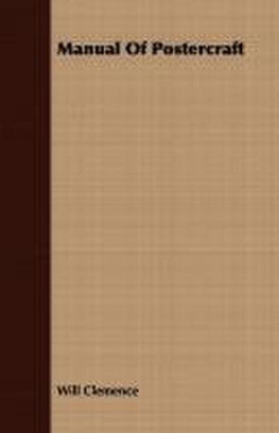 Manual Of Postercraft