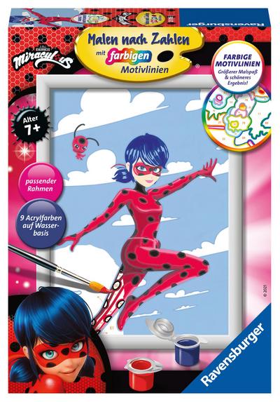 Ravensburger Malen nach Zahlen 20086 - Miraculous - Kinder ab 7 Jahren