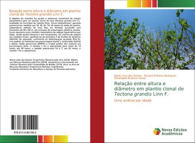 Relação entre altura e diâmetro em plantio clonal de Tectona grandis Linn F.