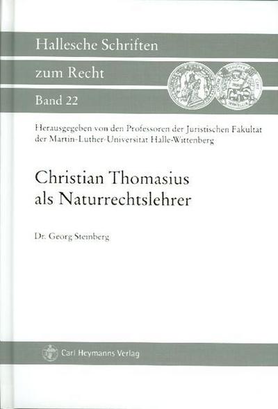 Christian Thomasius als Naturrechtslehrer