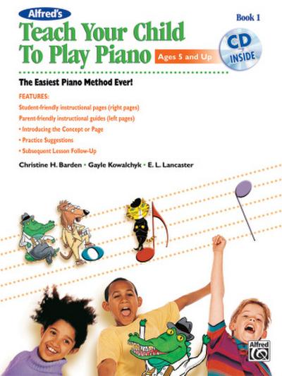Alfred’s Teach Your Child to Play Piano, Book 1, m. 1 Audio-CD