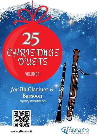 25 Christmas Duets book for Bb Clarinet and Bassoon - Volume 1