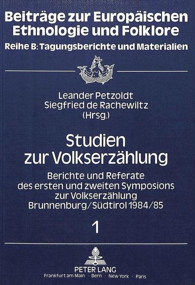 Studien zur Volkserzählung